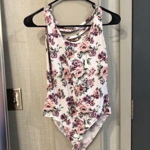 Charlotte Russe Floral Body Suit